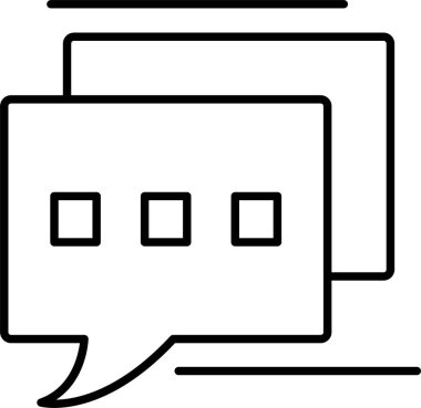 İleti satırı simgesi tasarımı