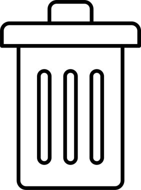 Çöp satırı simgesi tasarımı