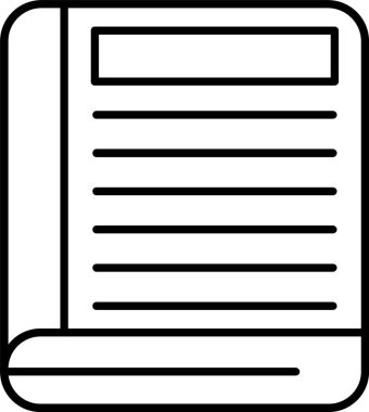 Kitap satırı simgesi tasarım