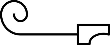 Parti Üfleme Hattı Simgesi Tasarımı