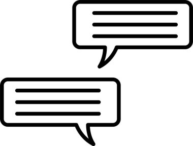 Konuşma satırı simgesi tasarımı