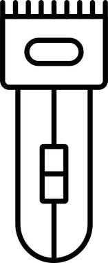 Elektrik Tıraş Çizgisi Simgesi Tasarımı