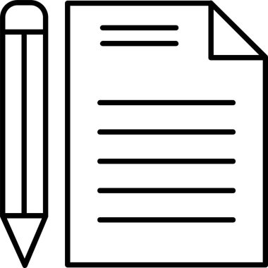 Belge satır simgesi tasarımı