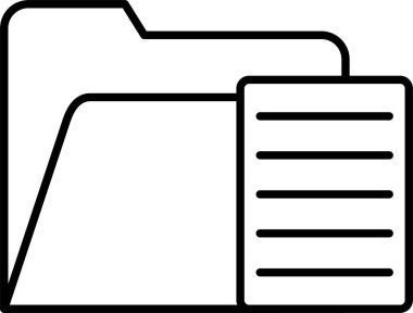 Belge satır simgesi tasarımı