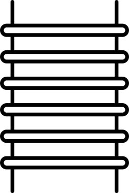 Adım Merdiven Satırı Simgesi Tasarımı