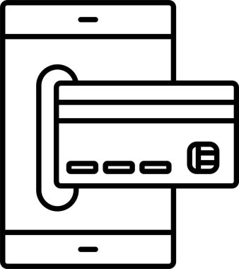Çevrimiçi Ödeme Satırı Simgesi Tasarımı