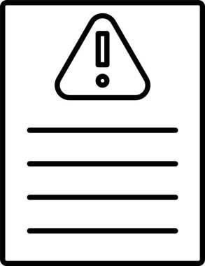 Kabul edilebilir Risk Çizgisi Simgesi Tasarımı