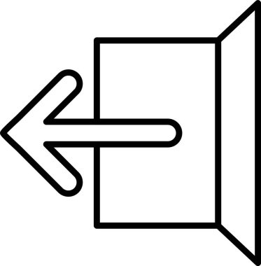 Çıkış Satırı Simgesi Tasarımı