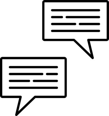 Konuşma satırı simgesi tasarımı