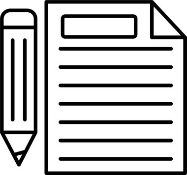 Kağıt Satırı Simgesi Tasarımı