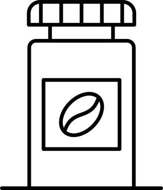 Kahve Şişesi Simgesi Tasarımı