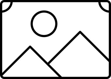 Fotoğraf satırı simgesi tasarımı