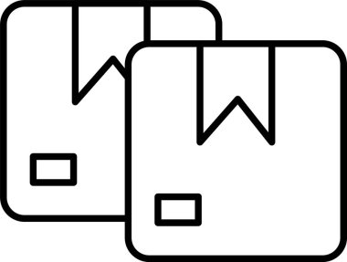 Paketler Satır Simgesi Tasarımı