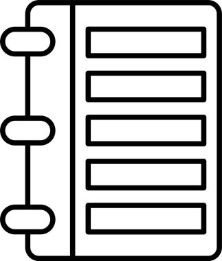 Günlük Satırı Simgesi Tasarımı