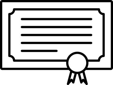 Sertifika Satırı Simgesi Tasarımı