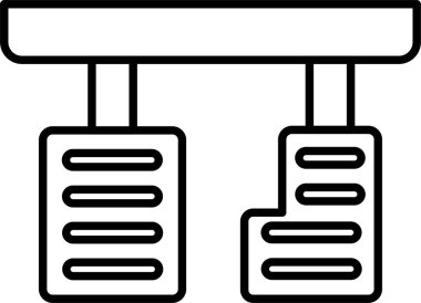 Pedallar Satır Simgesi Tasarımı