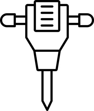 Jack Hammer Satır Simgesi Tasarımı