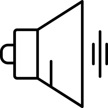 Hoparlör hattı simgesi tasarım