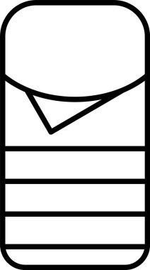 Uyku Torbası Simgesi Tasarımı