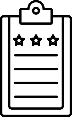 Değerlendirme Satırı Simgesi Tasarımı