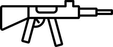 Makine Tüfeği Satırı Simge Tasarımı