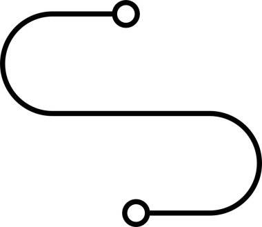 Eğri Satır Simgesi Tasarımı