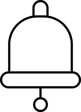 Okul Çanı Satır Simgesi Tasarımı