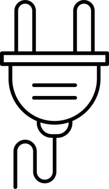 Eklenti çizgisi simgesi tasarımı