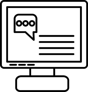 Sohbet Satırı Simgesi Tasarımı