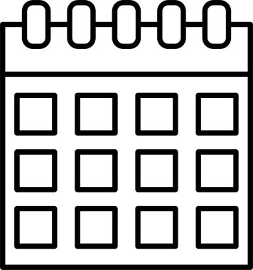 takvim çizgisi simgesi tasarımı