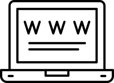 Dizüstü bilgisayar satırı Simge Tasarımı