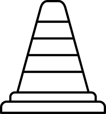 Trafik Konisi Satır Simgesi Tasarımı