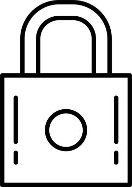 Asma kilit satır simgesi tasarım