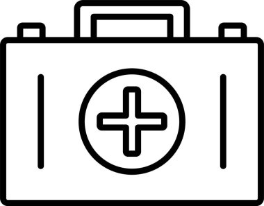 Tıbbi Kit Satır Simgesi Tasarımı