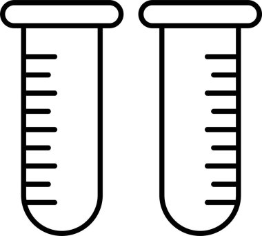 Test Tüpü Satırı Simgesi Tasarımı