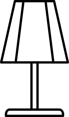 Masa lambası satırı simgesi tasarım