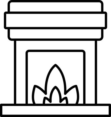 Şömine Satırı Simgesi Tasarımı