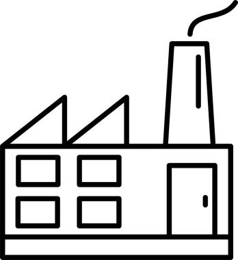 Fabrika satırı simgesi tasarım