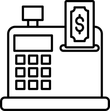 Para Kaydı Satır Simgesi Tasarımı