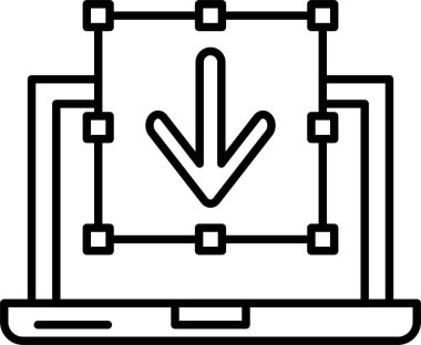 Doğrudan İndirme Satırı Simgesi Tasarımı