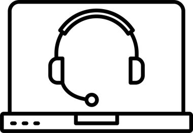 Çevrimiçi Destek Satırı Simgesi Tasarımı