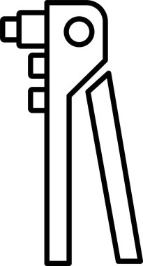 Perçin çizgisi simgesi tasarımı