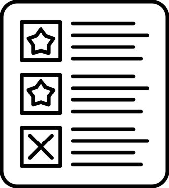 Kağıt Satırı Simgesi Tasarımı