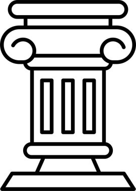 Sütun Çizgisi Simgesi Tasarımı