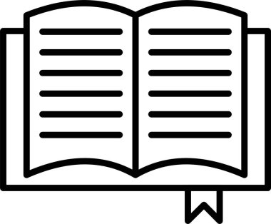 Kitap satırı simgesi tasarım