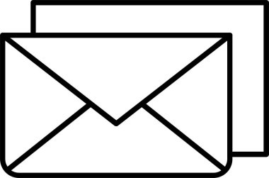 E- posta satırı simgesi tasarımı