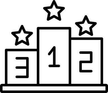 Podyum Çizgisi Simgesi Tasarımı