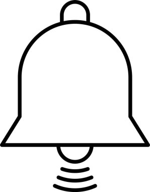 Çan çizgisi simgesi tasarımı