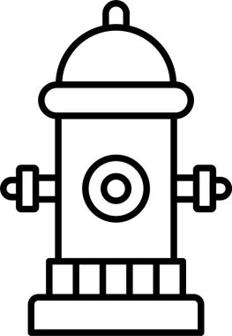 Yangın musluğu Hat Simgesi Tasarımı