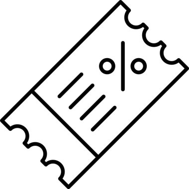 İndirimli Fatura Satırı Simgesi Tasarımı